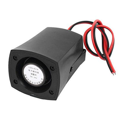 Picture of uxcell LZQ-401K DC 24V 105dB 2 Wire Electronic Continuous Sound Alarm Buzzer