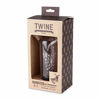 Picture of TWINE 2-in-1 oil & vinegar dispenser cruet bottle with cork stoppers, hand blown glass