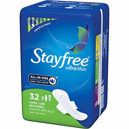 Picture of Stayfree Ultra Thin 32 Count Super-Long With Wings (2 Pack)