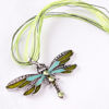 Picture of AKOAK Fashion Creative Bohemian Jewelry Ethnic Multi-layer Chain Colorful Enamel Dragonfly Pendant NecklaceGreen