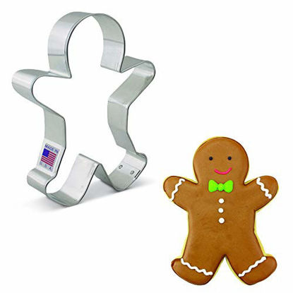 Picture of Ann Clark Cookie Cutters Happy Gingerbread Man Cookie Cutter, 5.25"