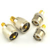 Picture of SMA-UHF RF Connectors Kit SMA to UHF PL259 SO239 4 Type Set SMA Jack/Plug to UHF Nickel Gold Plated Test Converter Pack of 4 