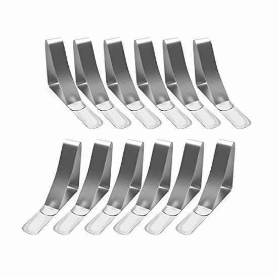 GetUSCart ProTensils Picnic Tablecloth Clips, Stainless Steel Outdoor