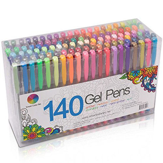 GetUSCart- Gel Pens, Colored Gel Pen, Fine Point Gel Markers Pen for Kids  Coloring Books, Drawing, Writing