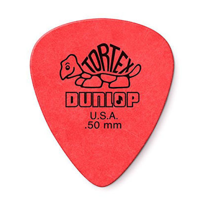 Picture of Dunlop Tortex Standard .50mm Red Guitar Pick - 12 Pack