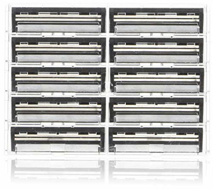 Picture of 100 Personna Twin 2 ( TWIN II ) Razor blades - Compatible with GIllette's Trac 2 Razor system