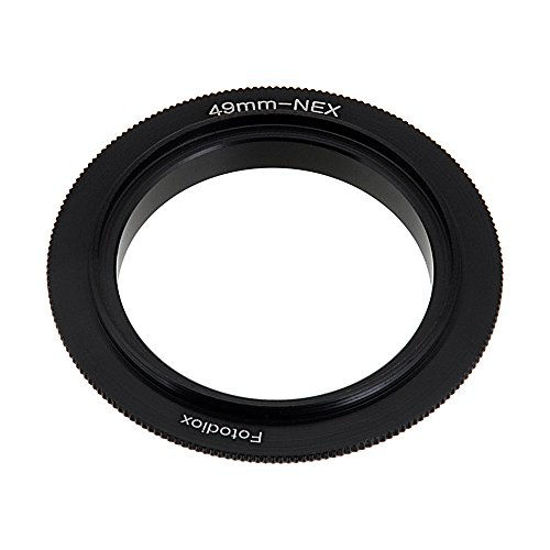 Picture of Fotodiox 49mm Filter Thread Macro Reverse Mount Adapter Ring for Sony E-Series Camera, fits Sony NEX-3, NEX-5, NEX-5N, NEX-7, NEX-7N, NEX-C3, NEX-F3, Sony Camcorder NEX-VG10, VG20, FS-100, FS-700