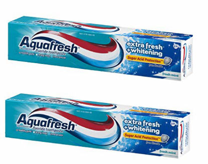 Picture of Pack of 2 Aquafresh Extra Fresh+Whitening Toothpaste 3.0oz Travel Size