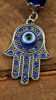 Picture of Evil Eye Silver Hamsa Keychain Hand Fatima Protection Charm Key holder Good Luck Keychain - Amulet