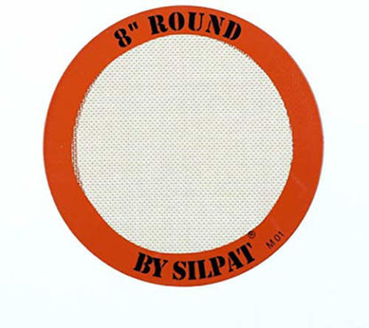Picture of Silpat Round Cake Liner Non-Stick Silicone Baking Mat, 8"