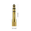 Picture of TriLink Stereo Audio Adapter [Gold-Plated Pure Copper ] 6.35mm (1/4 inch) Male to 3.5mm (1/8 inch) Female Headphone Jack Plug, 3 Pack