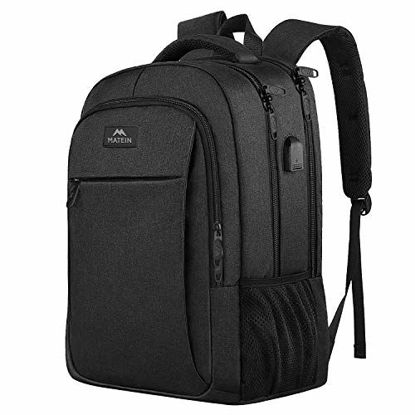 Picture of Business Travel Backpack, Matein Laptop Backpack with Usb Charging Port for Men Womens Boys Girls, Anti Theft Water Resistant College School Bookbag Computer Backpack Fits 15.6 Inch Laptop Notebook