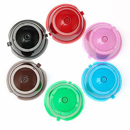 Picture of BRBHOM Colorful Dolce Gusto Refillable Capsules Pods Rusable Coffee Filters Set of 6