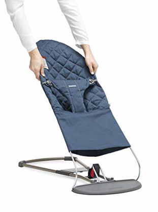 Picture of BabyBjörn Fabric Seat for Bouncer, Midnight Blue, Cotton, Midnight Blue