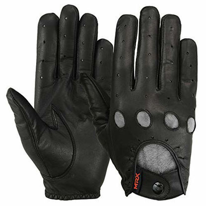 Picture of MRX Winter Leather Driving Gloves For Men Women Full Finger Half Finger Gloves
