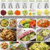 Picture of Brieftons 7-Blade Spiralizer: Strongest-and-Heaviest Duty Vegetable Spiral Slicer, Best Veggie Pasta Spaghetti Maker for Low Carb/Paleo/Gluten-Free, With Container, Lid, Blade Caddy & 4 Recipe Ebooks