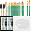 Picture of Norberg & Linden XXL Oil Paint Set - 24 Paints, 25 Brushes, 1 Canvas, and Art Palette - Oil Painting Supplies for Kids and Adults, Paint Supplies