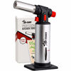 Picture of Kitchen Torch, blow torch - Refillable Butane Torch With Safety Lock & Adjustable Flame + Fuel gauge - Culinary Torch, Creme Brûlée Torch for Cooking Food, Baking, BBQ + FREE E-book, Fuel Not Included