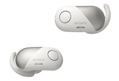 Picture of Sony WF-SP700N/W True Wireless Splash-Proof Noise-Cancelling Earbuds with Built-In Microphone (White)