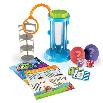 Picture of Learning Resources Beaker Creatures Magnification Chamber Science Activity Set, Homeschool, 10 Pieces with 2 Creatures, STEM, Ages 5+