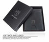 Picture of TRAVANDO Mens Slim Wallet with Money Clip AUSTIN RFID Blocking Bifold Credit Card Holder for Men with Gift Box (Black & Orange)