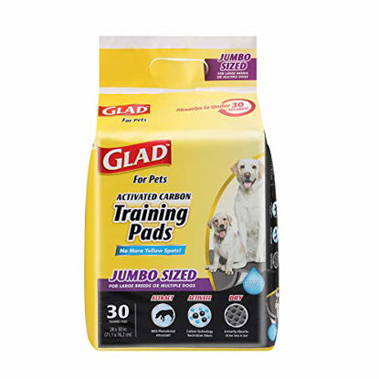 Picture of Glad for Pets Black Charcoal Puppy Pads | Puppy Potty Training Pads That Absorb & NEUTRALIZE Urine Instantly | New & Improved Quality