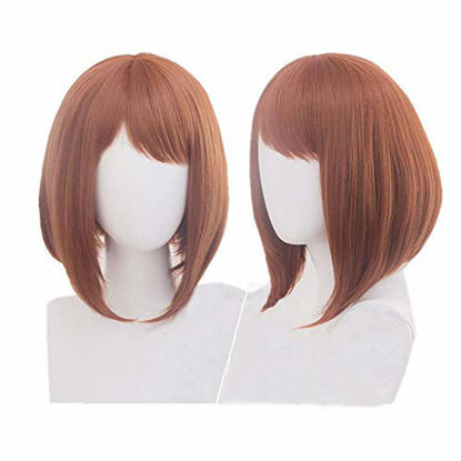 Picture of Cosplay Wig Heat Resistant Short Brown Anime Party Wig