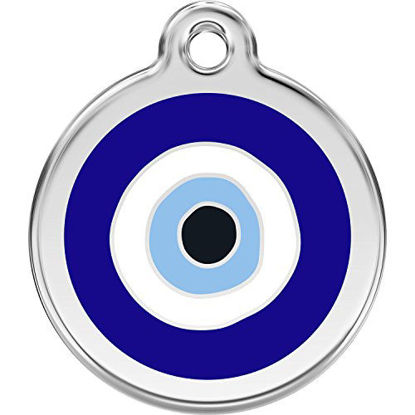 Picture of Red Dingo Personalized Evil Eye Pet ID Dog Tag (Medium)