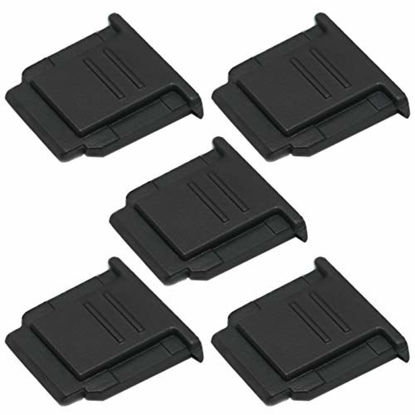 Picture of VKO Hot Shoe Cover, Hot Shoe Cap, Hot Shoe Protector Compatible with Sony A6100 A6600 A7III A6500 A6400 A6300 A6000 A77II A7II A7RII A7RIII A7RIV A7SII A99II RX10II RX100II Replaces FA-SHC1M(5-Pack)