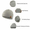 Picture of Durio Soft Warm Knitted Baby Hats Caps Cute Cozy Chunky Winter Infant Toddler Baby Beanies for Boys Girls 3 Pack Black & Light Grey & Navy