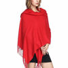 Picture of Extra Large Thick Soft Cashmere Wool Shawl Wraps for Women - PoilTreeWing Pashmina Scarf(Red)