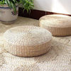 Picture of Japanese Seat Cushion Round Pouf Tatami Chair Pad Yoga Seat Pillow Knitted Floor Mat Garden Dining Room Home Decor Outdoor (40cm x 6 cm)