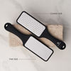 Picture of Next Generation 3-in-1 Pedicure Foot File. Callus Remover for Feet. Foot Scrubber with Ergonomic Design. Stainless Steel Foot Exfoliator for Spa and Pedicure. Pumice Stone for Feet.