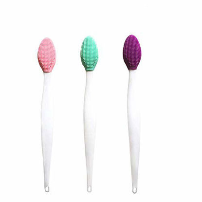 Picture of Lip Brush Tool,Double-Sided Silicone Exfoliating Lip Brush (3PCS)