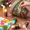 Picture of Arteza Outdoor Acrylic Paint, Set of 20 Colors/Tubes (59 ml/2 oz.) Rich Pigment Multi-Surface Paints, Art Supplies for Rock, Wood, Fabric, Leather, Paper, Crafts, Canvas and Wall Painting