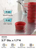 Picture of LE TAUCI Ramekins 4 Oz, Creme Brulee Dishes, Ramekin Set for Souffle, Dipping Sauces, Pudding, Set of 6, True Red