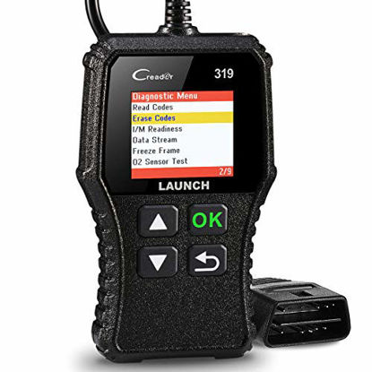 Picture of LAUNCH OBD2 Scanner CR319 Check Engine Code Reader with Full OBD2 Functions, Car Engine Fault Code Reader CAN Scan Tool, Supports Mode6 O2 Sensor and EVAP Systems with DTC Lookup