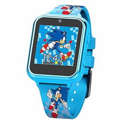 Picture of Sonic the Hedgehog Touch-Screen Smartwatch, Built in Selfie-Camera, Non-Toxic, Easy-to-Buckle Strap, Blue Smartwatch - Model: SNC4055AZ