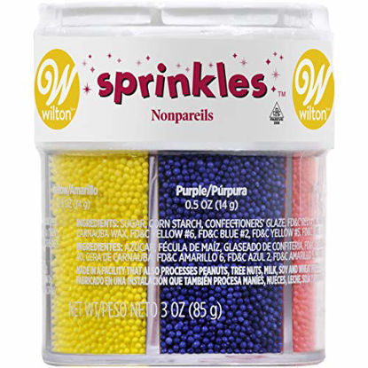 Picture of Wilton Nonpareils 6 Mix Sprinkle Assortment Baking Supplies, 1/20-Ounce