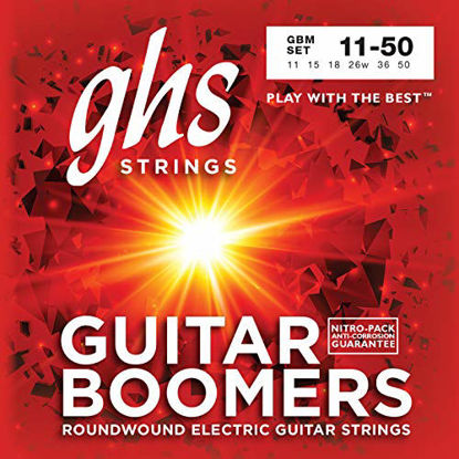 Picture of GHS Strings GBM Guitar Boomers, Nickel-Plated Electric Guitar Strings, Medium (.011-.050)