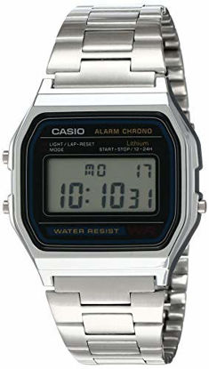 Picture of Casio Men's A158WA-1DF Stainless Steel Digital Watch