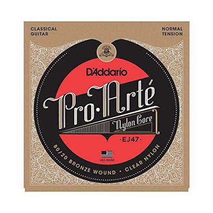 Picture of D'Addario EJ47 80/20 Bronze Pro-Arte Nylon Classical Guitar Strings, Normal Tension
