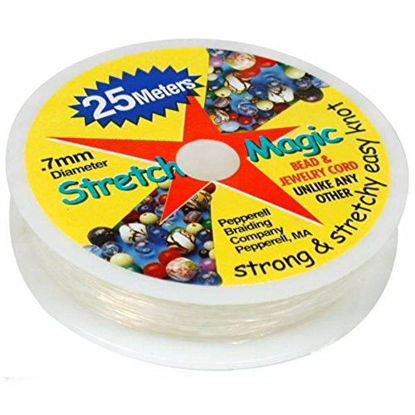 Picture of Stretch Magic Clear Bead Cord.7mm 25 meters (about 82ft)
