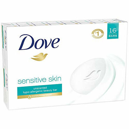 Picture of Dove Sensitive bar Soap (16 /4 Oz Net Wt 64 Oz),, ()