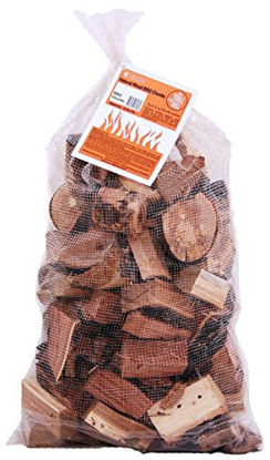 Picture of Camerons Products Smoking Wood Chunks (Hickory) ~ 10 pounds, 840 cu. in. - Kiln Dried BBQ Large Cut Chips, All Natural Barbecue Smoker Chunks (May Receive in Bag or Box)