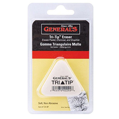 Picture of General White Tri-Tip Triangle Eraser