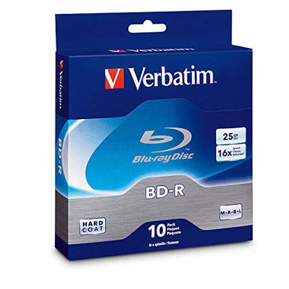 Picture of Verbatim BD-R 25GB 16X Blu-ray Recordable Media Disc - 10 Pack Spindle - 97238