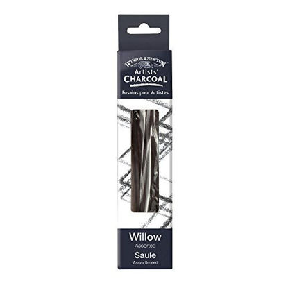 Picture of Winsor & Newton Artist Willow Charcoal Sticks 12/Pkg-Assorted