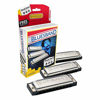 Picture of Hohner 3P1501BX Bluesband Harmonica, Pro Pack, Keys of C, G, & a Major