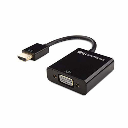 Picture of Cable Matters HDMI to VGA Adapter (HDMI to VGA Converter) in Black